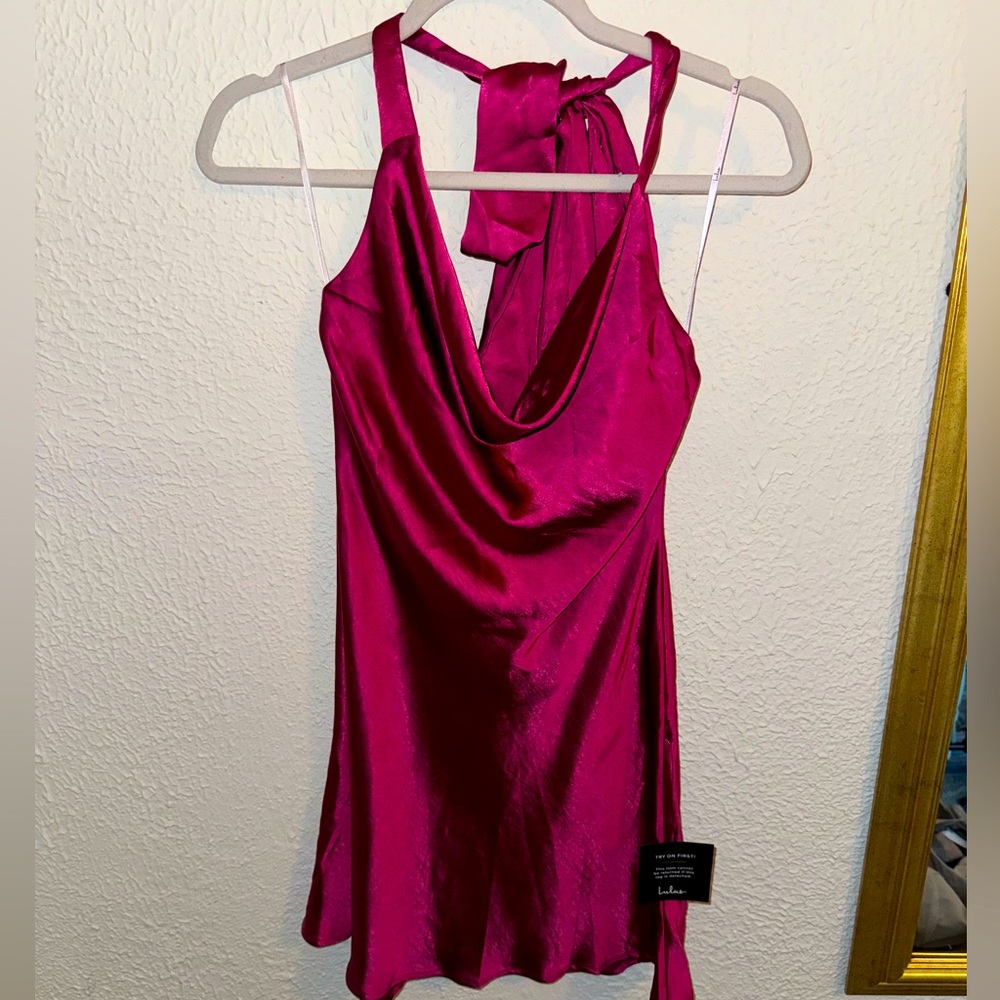 Magenta party dress
